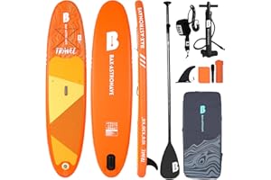 BAX ASTRONAVE Sup Gonfiabile 10.6ft| Tavola Da Surf Gonfiabile Stabile Da 6 Pollici Di Spessore Per Adulti Con Accessori Tavola Sup Durevoli