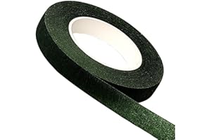 FRYPAY 27M Floral Ruban Adhésif, Vert foncé Floral Stem Ruban, Tiges Ruban de Fleuriste Bande pour Corsages