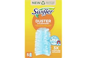 Swiffer - Plumero Atrapapolvo, Atrapan y Bloquean el Polvo y los Alérgenos, 5 Recambios (Pack 1x5)
