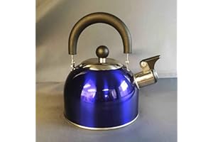 Pennine 1.6L Blue Gas Kettle with Folding Handle for Caravan, Motorhome, Camping