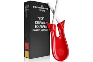 FIX Keramik-Schärfer made in Solingen Germany/Messer- und Scheren-Schärfer aus Oxydkeramik/Müheloses Schleifen von Küchenmesser, Scheren und Sensen / 16 cm