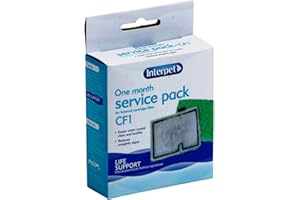 Interpet Paquete de servicio de 1 mes para el filtro de cartucho interno Interpet CF1 (1 x cartucho de filtro, 1 x almohadilla Algaway)