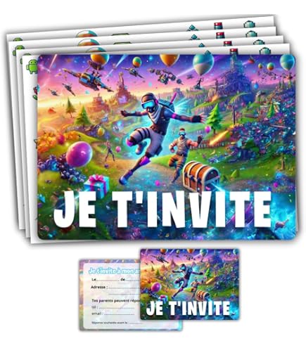 Cartes D'Invitation Anniversaire Power Rangers | Lot De 12 | Personnalisables Et Résistantes