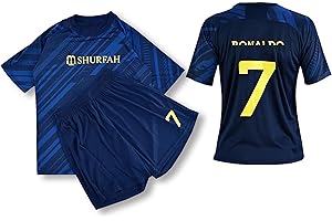 VEGAS FC Bambini, Maglie Calcio, Abbigliamento Sportivo Unisex, Kit Calcio, Maglie Pantaloncini Allenamento Ragazzi, Abbigliamento Sportivo