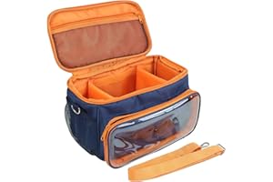 Raweao Sac de Tonies Box, Étui de Transport pour Toniebox Sac de Rangement pour Personnages et Accessoires, Parfait pour Enfants Kit de Démarrage de Tonie (Bleu)