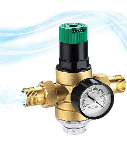 Wasserdruckminderer Aus Messing – Mit Manometer & Produktbild-Vorschau 1