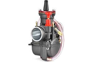 PUCKY Motorrad-PWK Vergaser 30 mm Vergaser Aluminiumlegierung Universal für 75 cc bis 125 cc HON.DA SUZU.KI KAAWA.SAKI YAMA.HA K.T.M Pit Bike ATV (30MM)