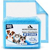 Dog Underpads 60x60cm 100 Units 6 Layers Disposable - Dog Training Pads Puppies - Disposable Pads - Pads for C&atilde;es