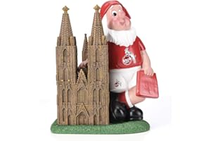 KÖLN COLOGNE 1. FC Köln Gartenzwerg - Dom - Zwerg, Garden gnom - Plus Lesezeichen I Love Köln