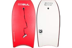 Gul Response Adult Unisex 42 Bodyboard - Bright Design Boogie Board with Durable Finish - Leash Included