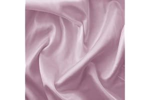 DISCOVER LIFESTYLE & FASHION FABRICS Silky Satin Liquid Fabric Plain Luxury Dress Craft Decoration Drape Dancewear Material 60" – 150cm Wide | Sold per Metre (Pale Pink)