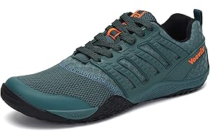 Voovix Mens Barefoot Shoes Athletic Trail Running Shoes Womens Outdoor Walking Shoes Unisex Wide Toe Minimalist Shoes for Hiking Cross Training