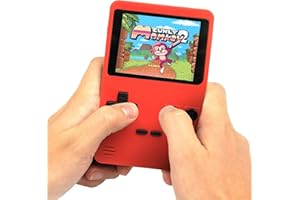 GENERICO Console Portatile con Giochi Arcade | Mini Console di Giochi Retrò | 400 giochi in 1 | Portatile ogiochi Classici regalo natale | Super Console Retrò Game per Bambini e Adulti | Rosso