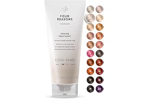 ‎FOUR REASONS Four Reasons Haartönung Conditioner - Cool Sand Blond - Natürliche Spülung und Intensivtönung für Haare - Semi permanente Blonde Haarfarbe - Intensive & Schonende Farben Tönung