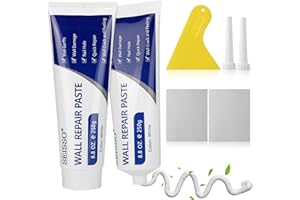 SEISSO 500g Wandreparatur, Wandreparatur Creme, Leistungsstarke Wandreparaturpaste, Reparaturmittel zur beschädigte Wand reparieren, Schnell für die Reparatur von Rissen, Grosse Kapazität, Weiß