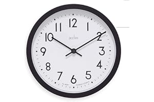 Acctim Elstow 22843 Wall Clock in Soot Black
