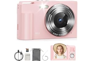 Macchina Fotografica, COLALY 48MP Fotocamera Digitale Vlogging Camera with Zoom Digitale 16X, Ricaricabile Macchina Digitale Compatta con Scheda da 8GB per Bambini Adolescenti Anziani Principianti