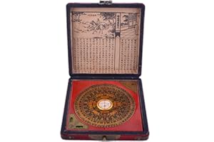 JUANXIAN chinois Feng Shui Dragon & Phoenix Boussole Luo Pan Outil W Mxsabrina Rouge String Bracelet, Métal, G1322