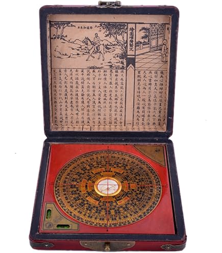 Luo Pan Feng Shui – 4 Compas En Un Pour Médecine Chinoise, Bagua, 5 éléments, émotions Et Organes, Avec Boussole Et Pendule