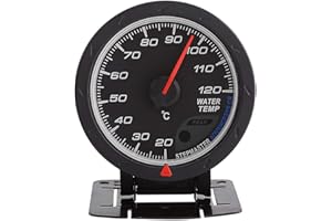 Daytesy Indicatore Temperatura Acqua-Indicatore Temperatura Acqua LED Blu Digitale Universale 20-120 ℃ Misuratore di Portata per Auto da Corsa