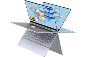 BMAX Ordinateur Portable 2 en 1 Convertible 360 Degrés et Tactile 13,3" PC Portable 8Go RAM 256Go SSD Celeron N4120 Win 11 Pro Laptop Y13 Clavier Rétroéclairé FHD IPS 1920x1080 BT5.0 Typc C*2