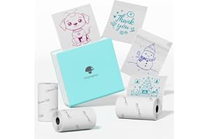 Phomemo M02 Mini Printer, Portable Bluetooth Pocket Printer, Mini Photo Sticker printer, Sticker Maker for Journal, Texts, Study Notes, Print Pods, Green