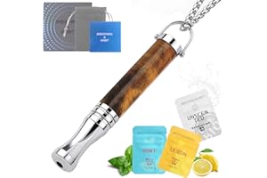 BUKBAS Aid Breathing Necklace for Soothing & Stress Relief - Individually Adjustable Resistance, Mindfulness Chain for Breathing Training & Relaxation - Orally Busy for Men and Women