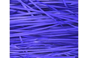 IRTAZAZ DEALS (200 Grams) Hamper Stuffing Filler Shredded Tissue Paper Ideal For Gift Boxes Easter Baskets Packaging Filler Decorative Shreds Raffia Paper Party Supplies Accessories Egg Basket. (Royal Blue)