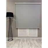 %100 Işık Ge&ccedil;irmez Blackout Stor Perde, A&ccedil;ık Gri, 140 x 200