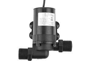 EUJGOOV Bürstenlose DC-Wasserpumpe, Mini-DC-Wasserpumpe Umwälzpumpe Garten für Solarwarmwasserbereiter 24V -40 ℃ ~ 100 ℃