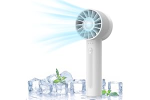 ITSHINY Portable Handheld Fan - USB Rechargeable 4-Speed Design, Lightweight for Home, Office, Travel, Camping and Outdoor Activities