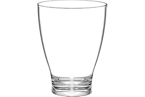 Secchiello per Ghiaccio "Tulip Bucket Clear", Portaghiaccio a Forma di Tulipano Trasparente, Puro Acrilico, Capacità 5.25L - Brevetti Waf