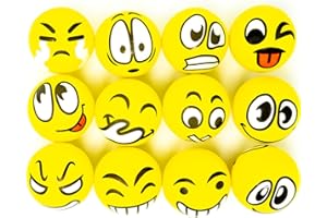 PRIMICITY Stress Balls Pack 12pcs- Stress Balls for Adults - Stress Balls for Kids - Stress Ball & Hand Exercise Balls - Squeeze Ball - UK Seller