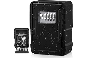 NEWIROVE Caja Seguridad Llaves Montado Caja Combinacion Llave Grande Caja Fuerte Llaves Exterior Boite à Clé Sécurisée Impermeable para Llaves, Llaves de Coche, Tarjeta
