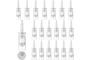 PKCHYE Dermapen Microneedling 20 Pcs 36 Pin Agujas Microagulhas Agulhas De Repuesto Micro Aguja Cartucho De Substituição Slot Baioneta Regular Microneedle Cartuchos Dermapen Para Microneedling Derma Pen