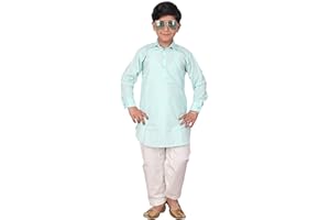 kacery Boy's Kid's Indian Cotton Kurta Pajama Pathani Salwar BK260