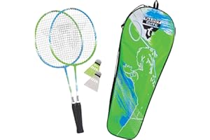 ‎TALBOT TORRO Talbot-Torro Kinder Badminton-Set 2-Attacker Junior, 2 verkürzte Schläger 53cm, 2 Federbälle, in wertiger Tasche, 449410