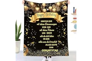 UOOYAA Geburtstagsgeschenk für Frauen Manner, Kuscheldecke Geschenk Decke für Freundin Beste Freundin Schwester Geschenke Zum Geburtstag