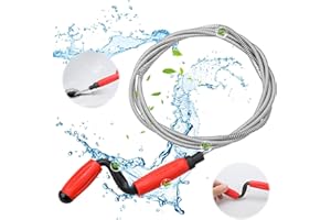 Kigniote Furet Deboucheur Canalisation avec Manivelle 3m x 6mm Spirale Deboucheur Canalisation Professionnel Deboucheur WC Deboucheur Evier Furet Plomberie Furet Déboucheur Canalisation Furet Toilette