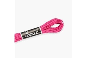 Premium Embroidery Thread Luca-S, 100% Giza Cotton, Oeko TEX Certified Stranded Cotton - 60 / DMC 602 / Anchor 57