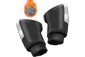 LEVABE Guantes para Manillar de Moto | Manguitos Impermeables para Manillar de Motocicleta | Guantes universales para Manillar de Moto de Nieve, Guantes térmicos de Invierno para Moto, Scooter