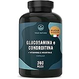 Glucosamina Condroitina Alto Dosaggio 790mg + Vitamina C - 360 Capsule - (contribuisce alla normale formazione del collagene)