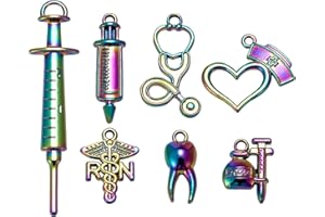 COGCHARGER Colgantes de aleación de arco iris, tortuga, sirena, océano, dijes multicolor para joyería, collares, pulseras, pendientes