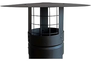 FOXY METAL FABRICATION CHIMNEY CAP,RAIN CAP,CHIMNEY COWL WITH BIRD GUARD TO FIT 8''/205MM FLUE PIPE