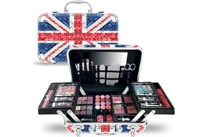GLOSS! Set Regalo - Set Trucco London Diamonds - 50 Pezzi - Confezione Regalo Natale - Idea Regalo Donna - Scatola per Trucco - Make Up Completo - Trousse Trucchi Donna Elegante