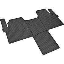 Tapis Voiture Sur Mesure Caoutchouc Transit Custom Van 2 Places 2024+ & Tourneo Custom 8 Places 2024+ – Antidérapant, Bords Surélevés, Renforcé Pédales