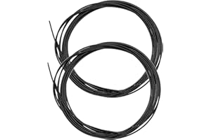 eMagTech Zamienniki sznurowadeł z blokadą skręcaną, kompatybilne z BOA, kompatybilne z Engelbert Strauss, kompatybilne z elastycznymi zamkami Shimano, czarne, Czarny, 140