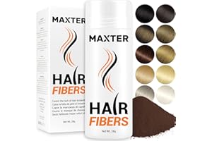 Maxter FIBRAS CAPILARES Castaño Rojizo - Microfibras Capilares de Algodón en Polvo 100% Natural para Disimular Calvicie y Alopecia al Instante - Fibra Capilar Hombre y Mujer - Hair Fibers