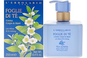 L'Erbolario Crema Corpo & Mani Foglie di Tè 250 ml con Infuso di Oolong Made In Italy