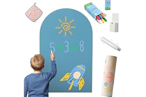 Mithreel Tableau Magnétique Enfant - Tableau Magnétique Mural en Forme d’Arche -Tableau Aimanté Montessori - Idéal pour Cadeaux Filles et Garçons - Tableau Enfant Mur (Aquamarine 120 x 60 cm)